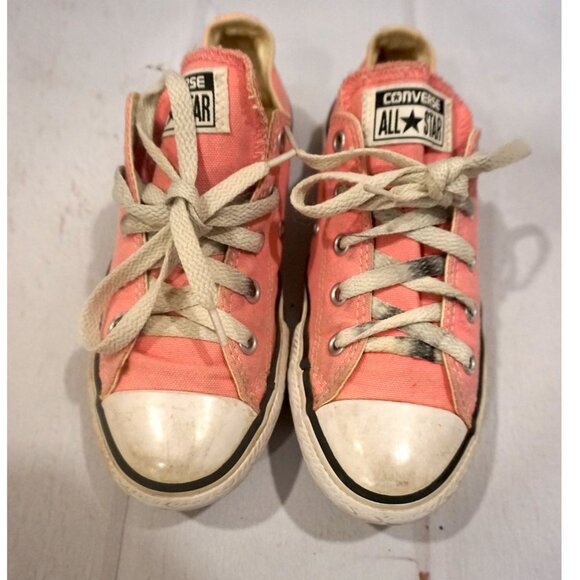 Converse Other - Converse Girls Pink Chuck Taylor Low-Top Sneakers – Size 1